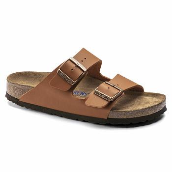 Birkenstock Soft Footbed Birko Flor Arizona Dame Brune | DK 91MQZ